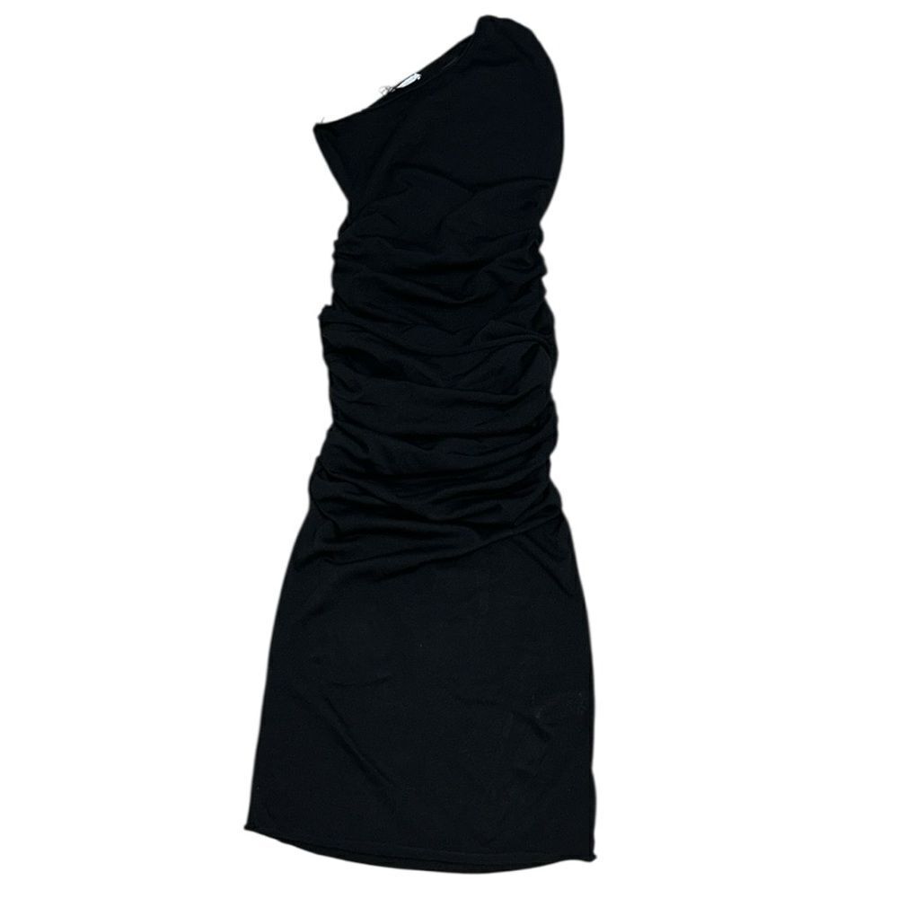 Good American Black Long sleeve Stretchy Mild Wrap Dress(Size 2/Medium) - Picture 5 of 10